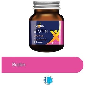 Resim Lifextra Biotin 5000 mg 60 Tablet 