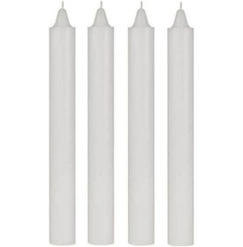 Resim 4 Lü Beyaz Fener Şamdan Mum 
