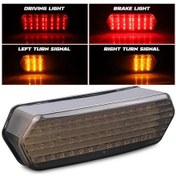 Resim Motosiklet Led Entegre Kuyruk Işık Led Dönüş Sinyali Göstergesi İle Honda 1pc Tail Light Fransa 1 ADET 