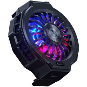 Resim SR07 Rgb Işıklı Fırtına Telefon Soğutucu Fan Oyunculara Özel 