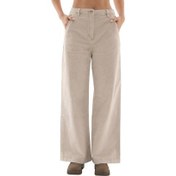 Resim Timberland Washed Corduroy Wide-Leg Pants Kadın Pantolon Krem 