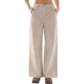 Resim Timberland Washed Corduroy Wide-Leg Pants Kadın Pantolon Krem 