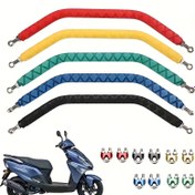 Resim Evrensel Motosiklet Kolçak Denge Çubuğu Çok Fonksiyonlu Alüminyum Alaşımlı Direksiyon Kolu Çapraz Çubuğu Kolu Modifikasyon Parçaları Aksesuarları 