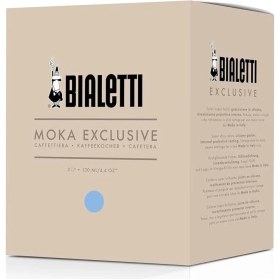 Resim - Exclusive: 3 Cups Ocak Üstü Espresso Pişirici - 130ML - Mavi Renk - Alüminyum Gövde - Patentli Güv 