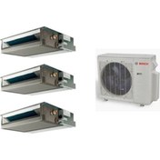 Resim Multi Kanallı İnverter Klima 36000 Btu 1 Dış + 3 İç Ünite 9000 + 18000 + 18000 Btu Bosch