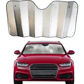 Resim N&m Store® 120*55 cm Ambalajlı Vantuzlu Araç Içi Ön Cam Perdesi Katlanabilir Güneşlik 