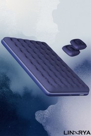 Resim linarya AFB1 Şişme Yatak Araba Ve Kamp Yatağı Çanta Elektrikli Pompa Tamir Kiti Ve Yastıklı Yatak Seti 