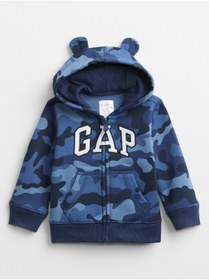 Resim GAP Erkek Bebek Kamuflaj Logo Baskılı Sweatshirt 