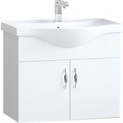 Resim TURKUAZSERAMİK Turkuaz Yeni Klasik Etajer Uyumlu Lavabo 65*48cm-akyazı 65 Alt Modül 