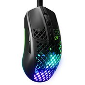 Resim SteelSeries Aerox 3 Onyx TrueMove Core Optik Sensör Ultra Hafif Suya Dayanıklı Gaming Mouse Siyah 