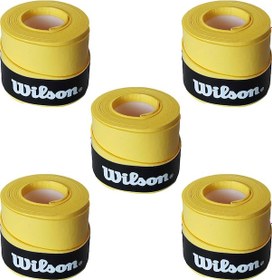 Resim Wilson Comfort Bowl O'Grips 5 Adet Grip Tenis Raketi Gribi Sarı 