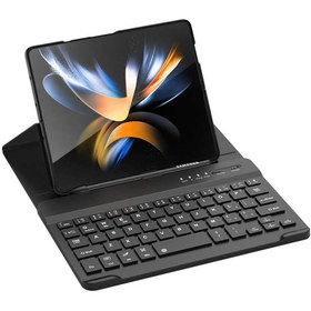 Resim UnDePlus For Samsung Galaxy Z Fold 4 Kılıf Standlı Bluetooth Klavyeli Keyboard Set Kılıf 