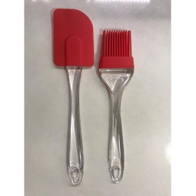 Resim Baysa Silikon Fırça Spatula Kırmızı 