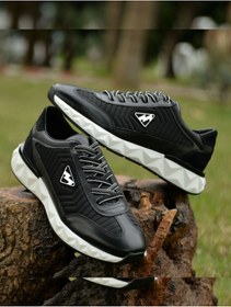 Resim MARCOMEN Erkek 4 Mevsim %100 Deri Siyah Sneaker Yenilikçi Tarzıyla Şıklık Ve Konfor Bir Arada ,Kalın Taban 