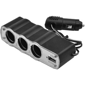 Resim BsElektronik Oto Çakmaklık Çoğaltıcı 3x Usb'li Çakmak Soketi 
