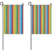 Resim At 2'li Çift Taraflı 12x18inch Bahçe Bayrağı, Dış Mekan-a15 12+ 