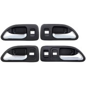Resim İç Ön Arka Sürücü Sol Yolcu Sağ Kapı Kolu 1994 1997 İçin Honda Accord, 4pcs Chrome 
