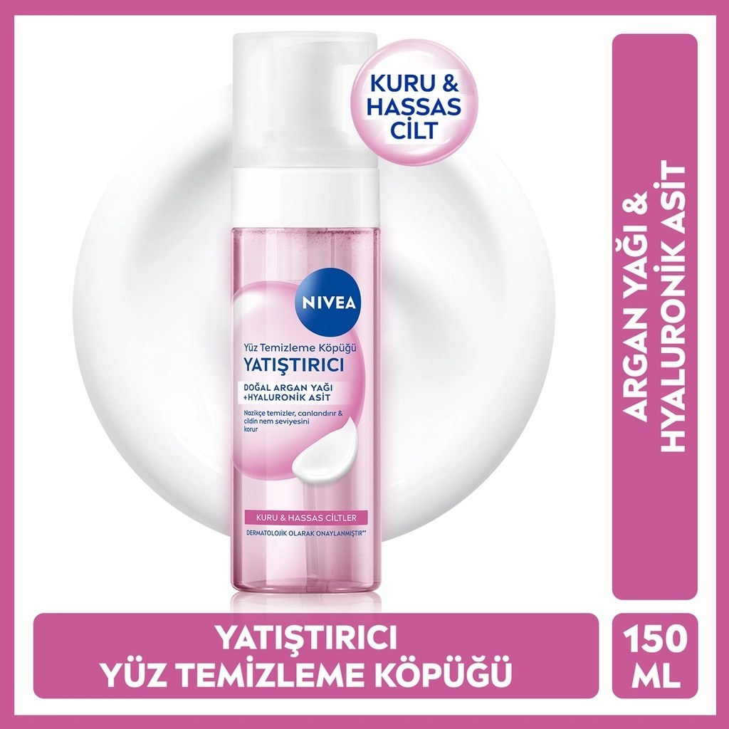 Nivea Kuru ve Hassas Ciltler İçin Yüz Temizleme Köpüğü 150 ml Fiyatı ve Özelliklerı - Badem