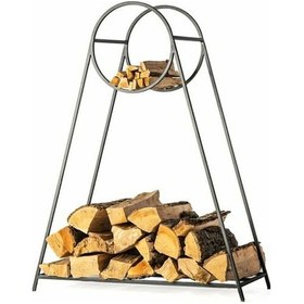 Resim Metal Odunluk Ferforje Şömine Yanı Metal Odunluk 