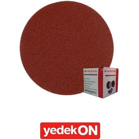 Resim Cırtlı Disk Zımpara Deliksiz Kırmızı 180mm 320 Val15050 Valıente 100'lü 