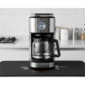 Resim Kahve Makinesi Altlığı Su Emici Kaymaz Taban Tezgah Koruyucu Kuru 