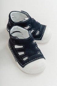 Resim mnpc Unisex Çocuk Lacivert Deri Ortopedik Destekli İlk Adım Ayakkabı 