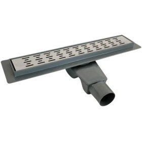 Resim LİNEER Paslanmaz Duş Kanalı 40 Cm Yer Süzgeci Duş Izgarası 360 derece dönebilen 