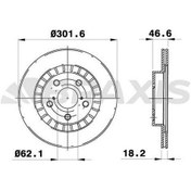 Resim Fren Diski Arka Havalı Rav 4 96 00 302x5 