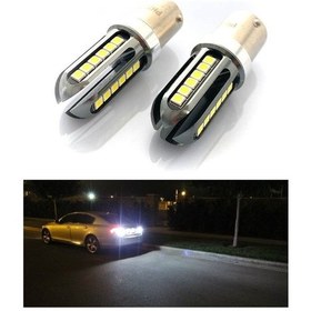 Resim Megamarket06 P21w Tek Duy Beyaz Led Geri Vites Oto Ampul Photon Ph7219ex Uyumlu 