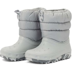 Resim CROCS Classic Neo Puff Boot T Çocuk Bot 207683-007 Gri 