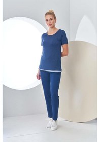 Resim Pjs 24200 Kadın Puantiyeli Yarım Kollu Pijama Takım 001 