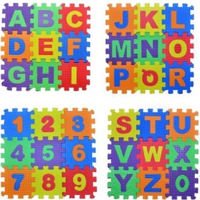 Resim Eva Puzzle Harf ve Sayılar Oyun 36 parça puzzle 9CM x 9CM 