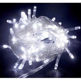 Resim Uslucan Alışveriş 10m 100 Led Boncuk Lamba Beyaz Işık Şeffaf Kablo Renk 