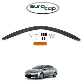 Resim EUROCAP Toyota Corolla Ön Kaput Koruma Rüzgarlığı 2013 2014 2015 2016 2017 2018 