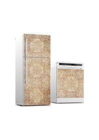 Resim Buzdolabı Ve Bulaşık Makinası Beyaz Eşya Sticker Kaplama Granada 