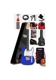 Resim Midex Tlx-50bl Tele Kasa Maple Klavye 2 Single-coil Manyetik Elektro Gitar 