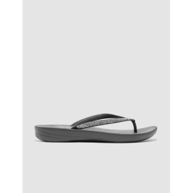 Resim FitFLop FitFlop IQUSHION SPARKLE R08 Siyah Kadın Parmak Arası Terlik 