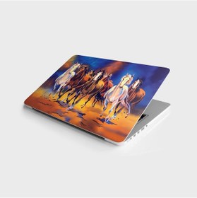 Resim Laptop Sticker Bilgisayar Notebook Pc Kaplama Etiketi Yedi At 
