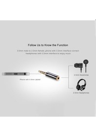 Resim Ugreen 3.5mm Erkek to 2.5mm Dişi Jack Dönüştürücü Çevirici Adaptör 