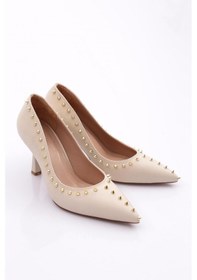 Resim Dgn 6079 Kadin Diken Taşli Topuklu Ayakkabi 6079-1974-R1806 