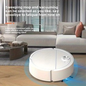 Resim Pil Olmadan Kompakt Mini Robot Süpürge - Ev Temizliği İçin Mükemmel, Güçlü Emiş Kabiliyetine Sahip, Evler, Oteller, Ofisler ve Daha Fazlası İçin İdeal. 