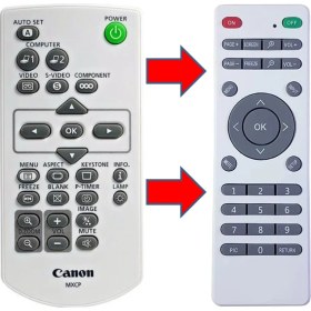 Resim Canon LV-RC03 RC04 RC05 RC06 RC07 8227A 7292A 7390M 8235UST Projeksiyon Kumandası 