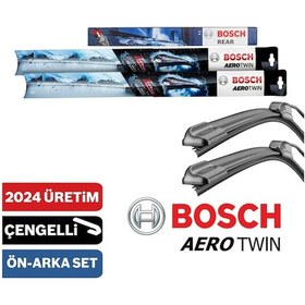 Resim Honda Jazz Ön Arka Silecek Takımı 2002-2008 Bosch Aerotwin-Rear 