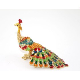 Resim Swarovski Taşlı Tavuskuşu Model 1 