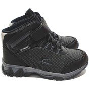 Resim Cool Erkek Çocuk Siyah Ortopedik Cırtlı Trekking Bot 