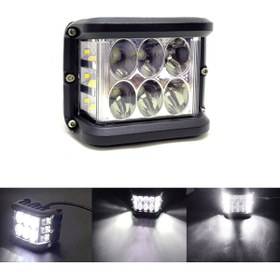 Resim Oto Aksesuarcım Off Road Led Projektör Çalışma Sis Lambası Beyaz 3 Modlu Beyaz Flashlı 12 Ledli ONP0524 