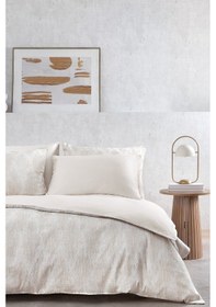 Resim Yataş Summer Charme Shiva Çift Kişilik Saten Nevresim Takımı - Bej 