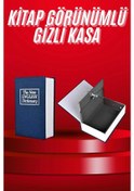 Resim Kitap Görünümlü Gizli Kasa Büyük Boy Anahtarlı Kilitli Para Kasası 