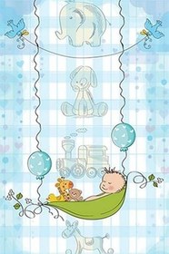 Resim Westa Kaymaz Tabanlı Yıkanabilir Antibakteriyel Dijital Baskı Çocuk Halısı, 80 x 150 CK-10039A-WST 