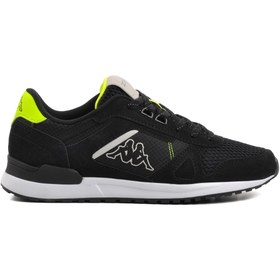 Resim Kappa Logo Mela Siyah-Fosfor Yeşil Erkek Sneaker 
